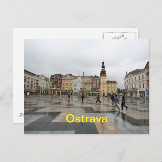 Ostrava Postkarte (Vorne/Hinten)