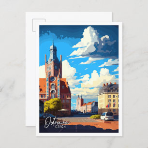 Ostrava Tschechische Kunstausstellung Postkarte