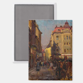 Ostrava von Jozef Teodor Mousson  Magnet (Vorderseite/Rückseite)