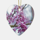 OstRedbud Wildblumen - Cercis canadensis Keramikornament (Links)