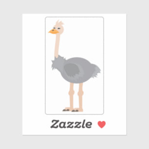 Ostrich Aufkleber
