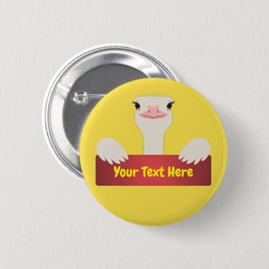 Ostrich Banner Button (Vorne & Hinten)