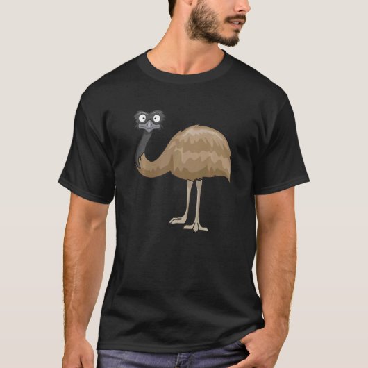 Ostrich Bird Cute Birds Animal Graphic T-Shirt (Vorderseite)