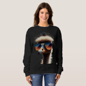Ostrich Bird Emu Ratite I Love Ostriches Allegedly Sweatshirt (Vorne ganz)