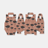 Ostrich Bird Illustration Pattern Geschenkschachtel (Ungefaltet)