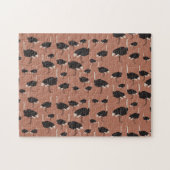 Ostrich Bird Illustration Pattern Puzzle (Horizontal)