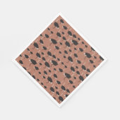 Ostrich Bird Illustration Pattern Serviette (Ecke)