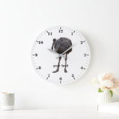 Ostrich bird in natural habitat  große wanduhr (Zuhause)