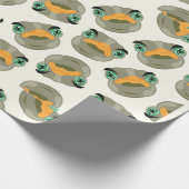 Ostrich Bird-Muster Geschenkpapier (Ecke)
