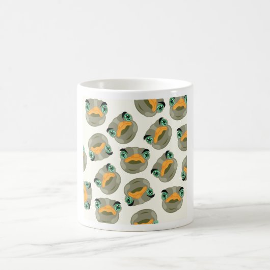 Ostrich Bird-Muster Kaffeetasse (Mittel)