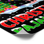 Ostrich Bird Xmas Tree Lights This Is My Christmas Poster (Ecke)