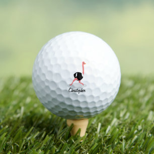 Ostrich Design Golfball