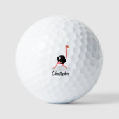 Ostrich Design Golfball (Vorderseite)