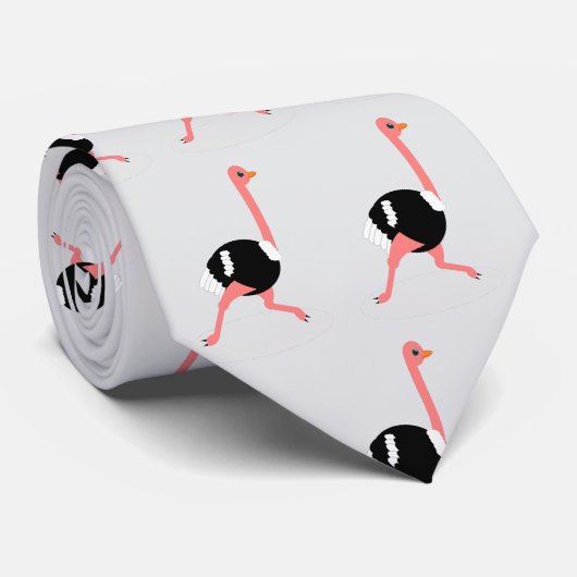 Ostrich Design Krawatte (Gerollt)