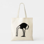 Ostrich design tote bag tragetasche (Rückseite)