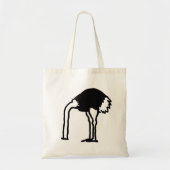 Ostrich design tote bag tragetasche (Vorne)