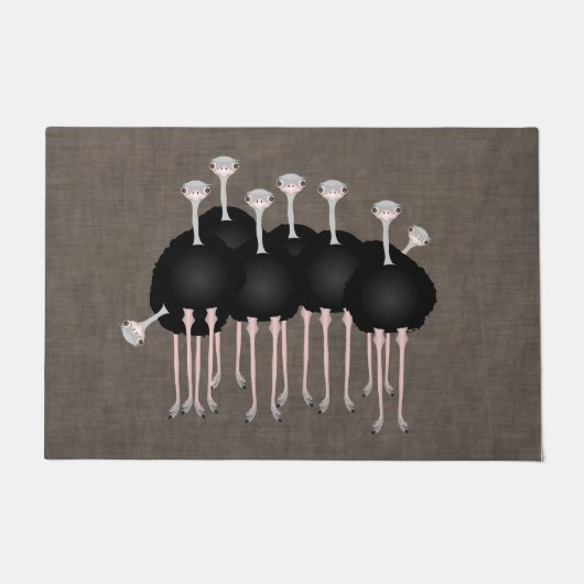 Ostrich Doormat Fußmatte (Vorderseite)