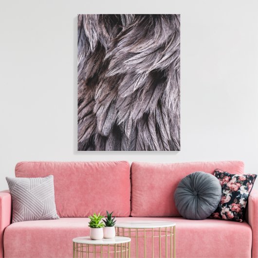 Ostrich Feathers Leinwanddruck (Insitu (Wohnzimmer))