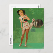 Ostrich Feathers Postkarte (Vorne/Hinten)