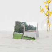 Ostrich Karte (Gelbe Blume)