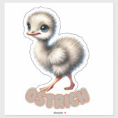 OSTRICH - KINDERZIMMER STICKER (Blatt)