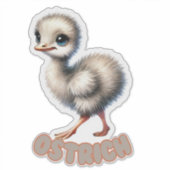OSTRICH - KINDERZIMMER STICKER (Vorderseite)
