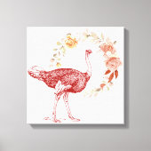 Ostrich Leinwanddruck (Vorderseite)