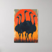 Ostrich Leinwanddruck (Vorderseite)