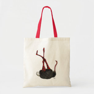 Ostrich mit gestreiften Leggings Tragetasche