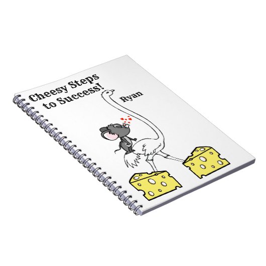 Ostrich Mouse Chef Notebook Notizblock (Rechte Seite)
