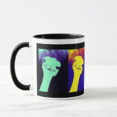 Ostrich Pop Art Tasse (Links)