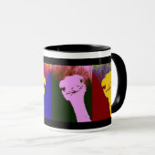 Ostrich Pop Art Tasse (VorderseiteRechts)