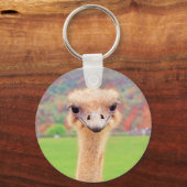 Ostrich-Portrait Schlüsselanhänger (Vorderseite)