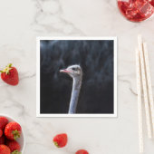 ostrich portrait   serviette (Beispiel)