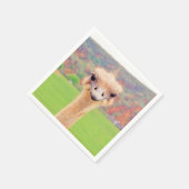 Ostrich-Portrait Serviette (Ecke)