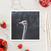 ostrich portrait serviette (Beispiel)