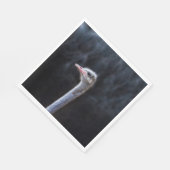 ostrich portrait serviette (Ecke)