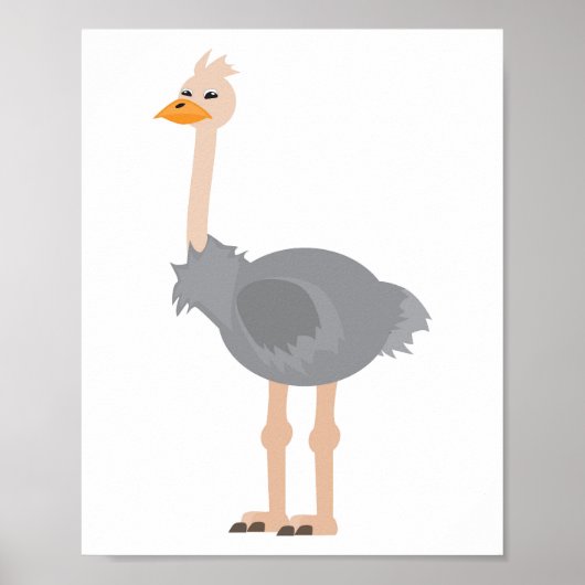 Ostrich Poster (Vorne)
