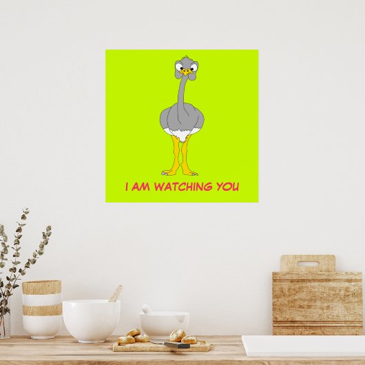Ostrich Poster (Küche)