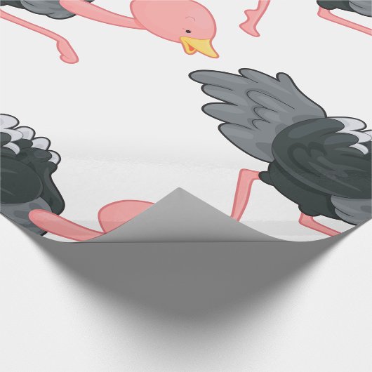 Ostrich Running Geschenkpapier