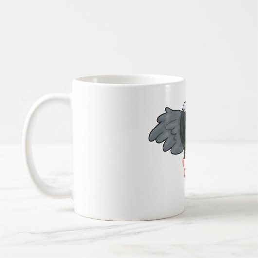 Ostrich Running Kaffeetasse (Links)