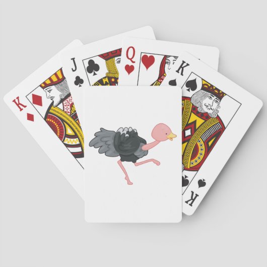 Ostrich Running Spielkarten (Rückseite)