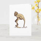 OSTRICH SAND KARTE (Gelbe Blume)