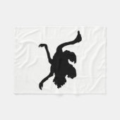 Ostrich-Silhouette Fleecedecke (Vorderseite (Horizontal))