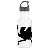 Ostrich-Silhouette Trinkflasche (Vorderseite)