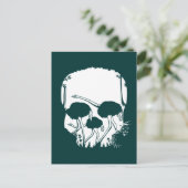 Ostrich Skull Illusion Postkarte (Stehend Vorderseite)