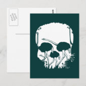 Ostrich Skull Illusion Postkarte (Vorne/Hinten)
