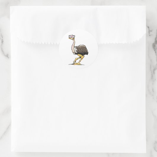 Ostrich Stickers (Tasche)