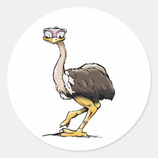 Ostrich Stickers (Vorderseite)