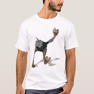 Ostrich-T - Shirt - Digital-Malerei-T - Shirt